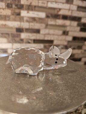 Swarovski Clear Crystal Rhinoceros Figurine